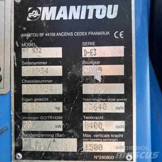 Manitou MT 932 Телескопічні навантажувачі