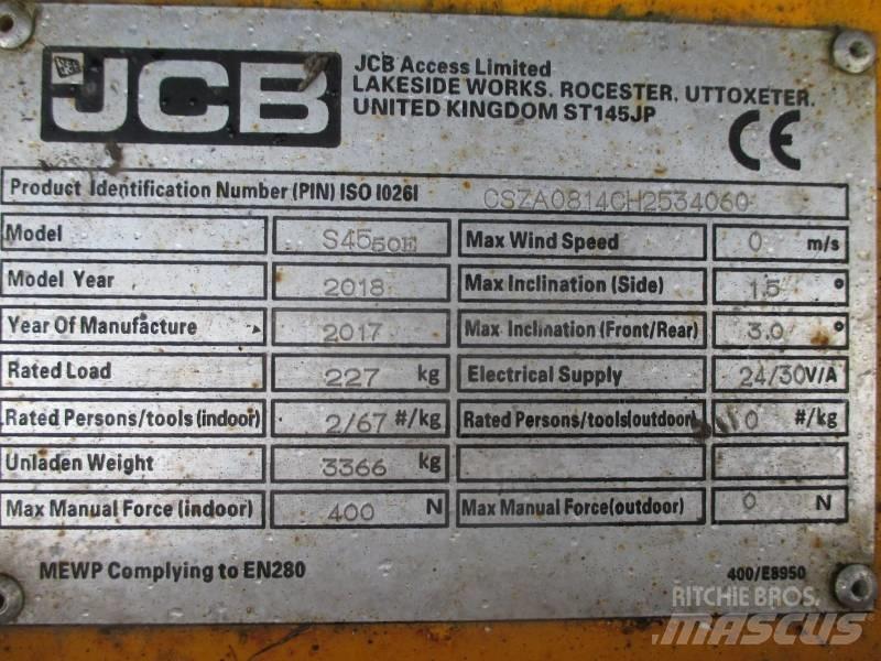 JCB S4550E Підйомники-ножиці