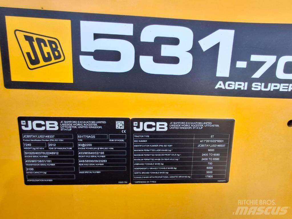 JCB 531-70 Телескопічний навантажувач