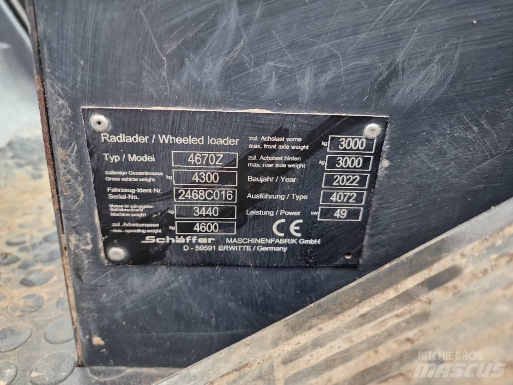 Schäffer 4670Z Фронтальні навантажувачі