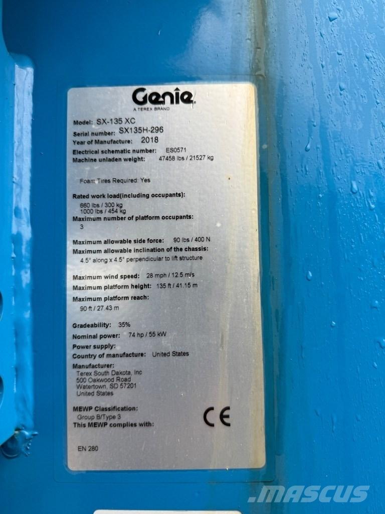 Genie SX 135 XC Колінчаті підйомники