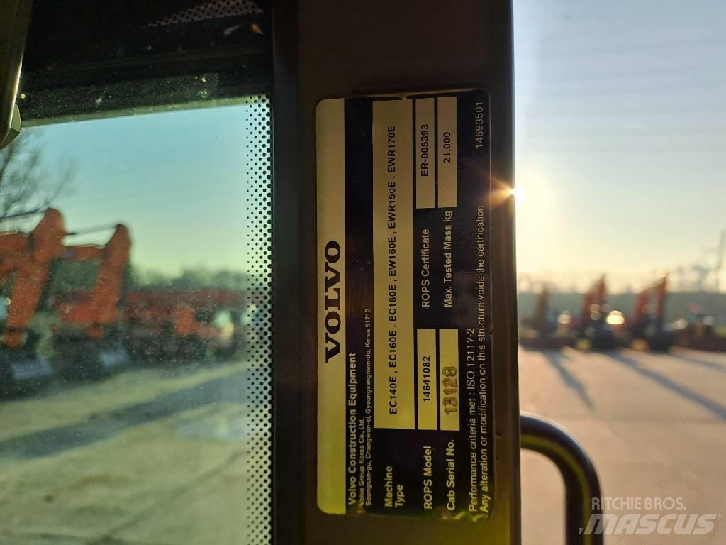 Volvo EW160E Колісні екскаватори