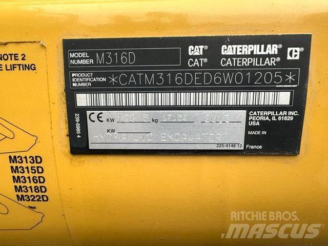 CAT CAT M316D Колісні екскаватори