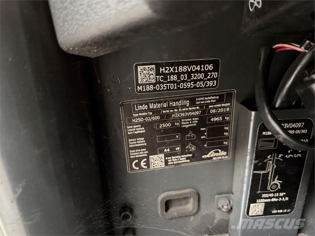 Linde H25D-02/600 Дизельні навантажувачі