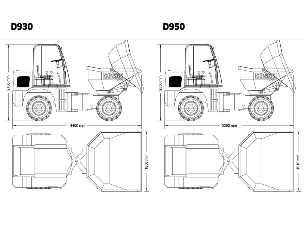 Günstig D930 Зчленовані самоскиди