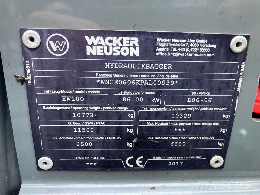 Wacker Neuson EW 100 Колісні екскаватори