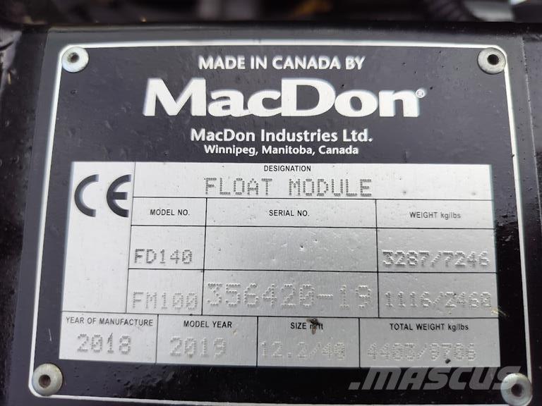 MacDon FD 140 Додаткове обладнання для збиральних комбайнів