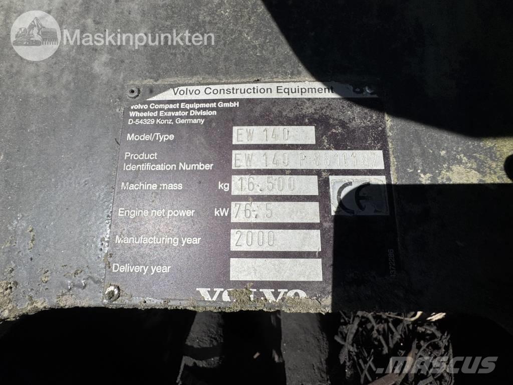 Volvo EW 140 B Колісні екскаватори