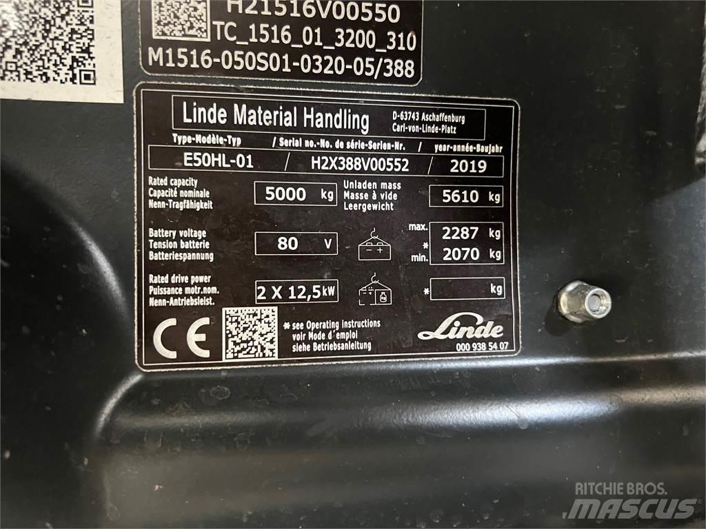 Linde E50HL-01 Електронавантажувачі