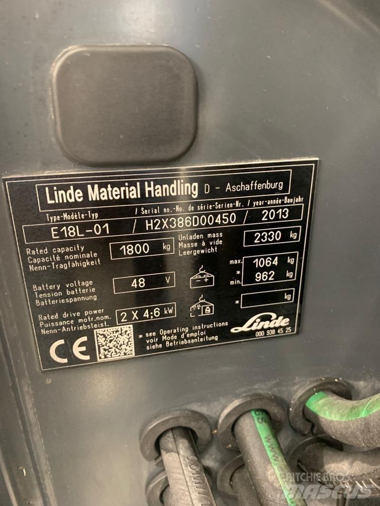 Linde E18 L Електронавантажувачі