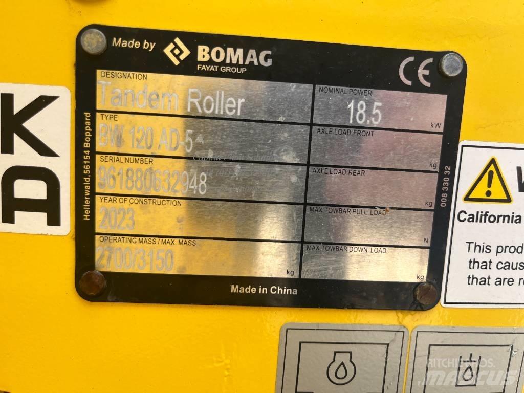 Bomag BW 120 AD-5 Котки тротуарні