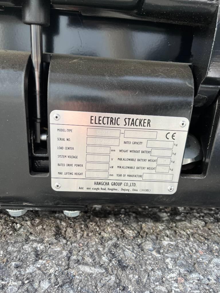 Hangcha CDD16-AC2S Самохідні електроштабелери