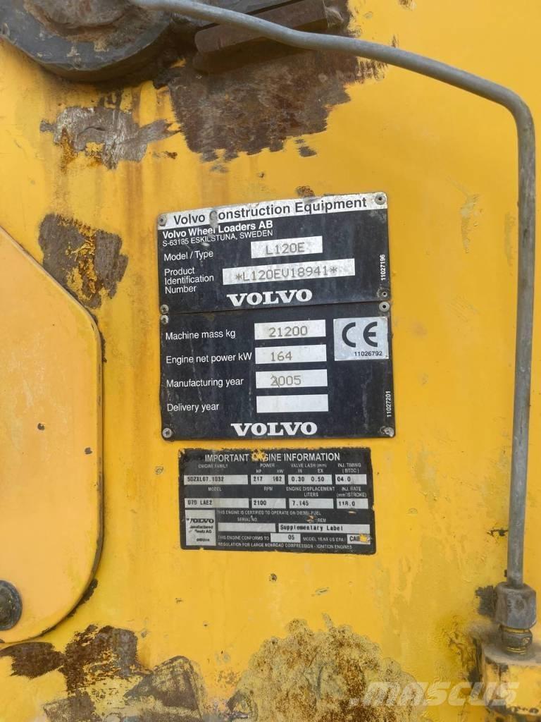 Volvo L 120 E Фронтальні навантажувачі