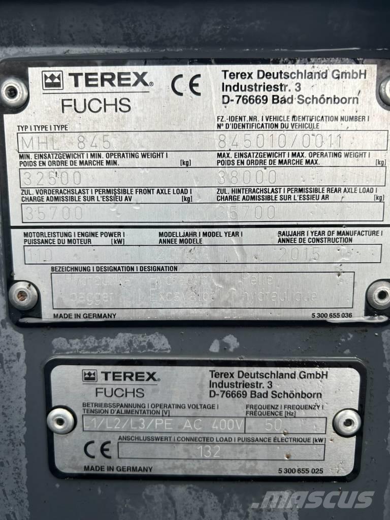 Fuchs 845 Перевантажувачі металобрухту/промислові навантажувачі