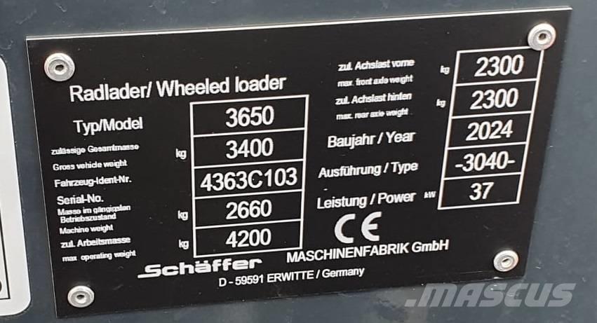 Schäffer 3650 Малі навантажувачі