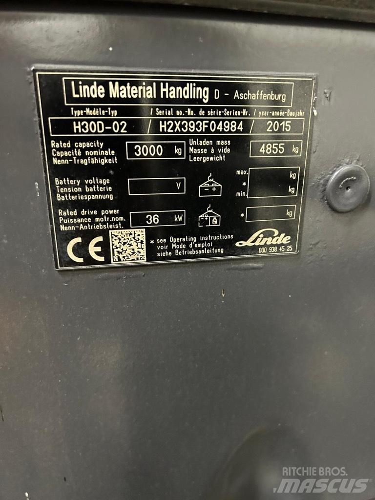 Linde H30D-02 EVO Дизельні навантажувачі