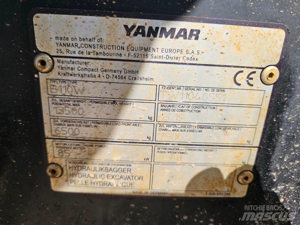 Yanmar B 110 W Екскаватори-навантажувачі
