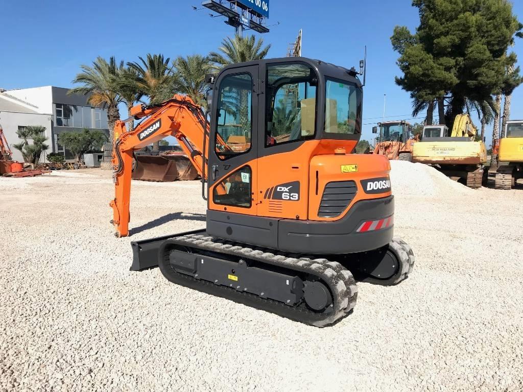 Doosan DX 63-3 Міні-екскаватори < 7т