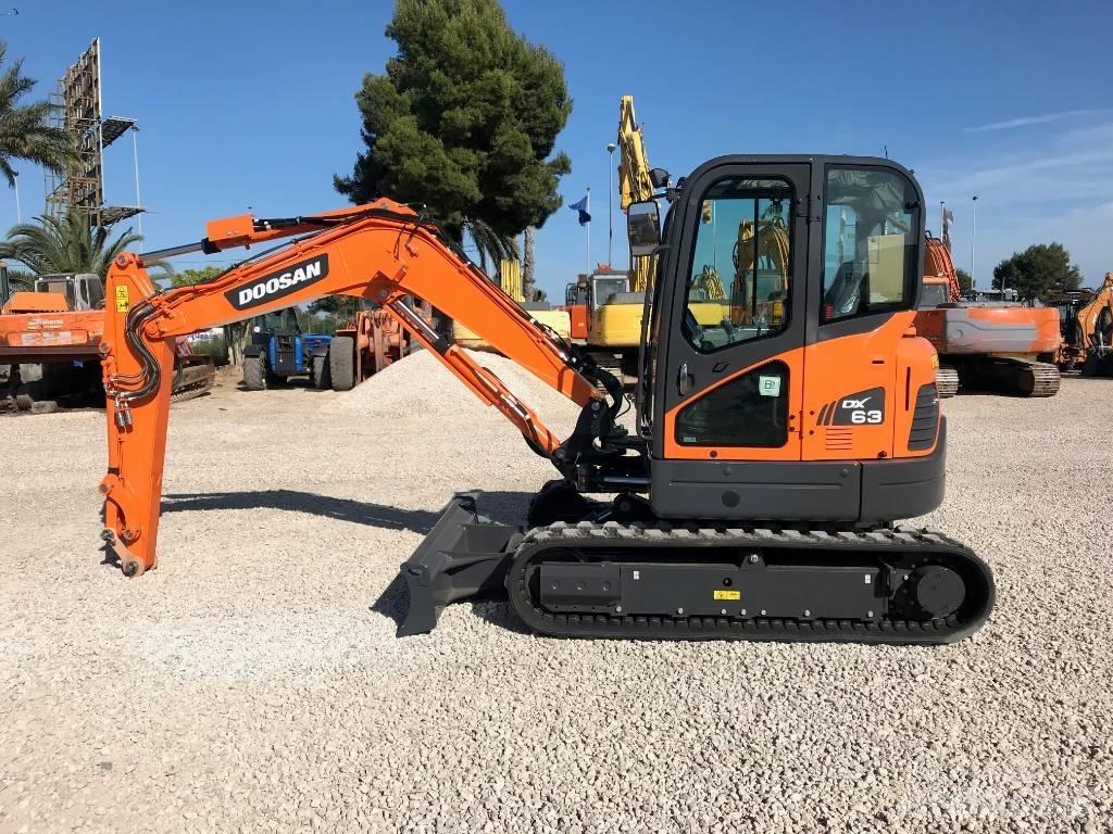 Doosan DX 63-3 Міні-екскаватори < 7т