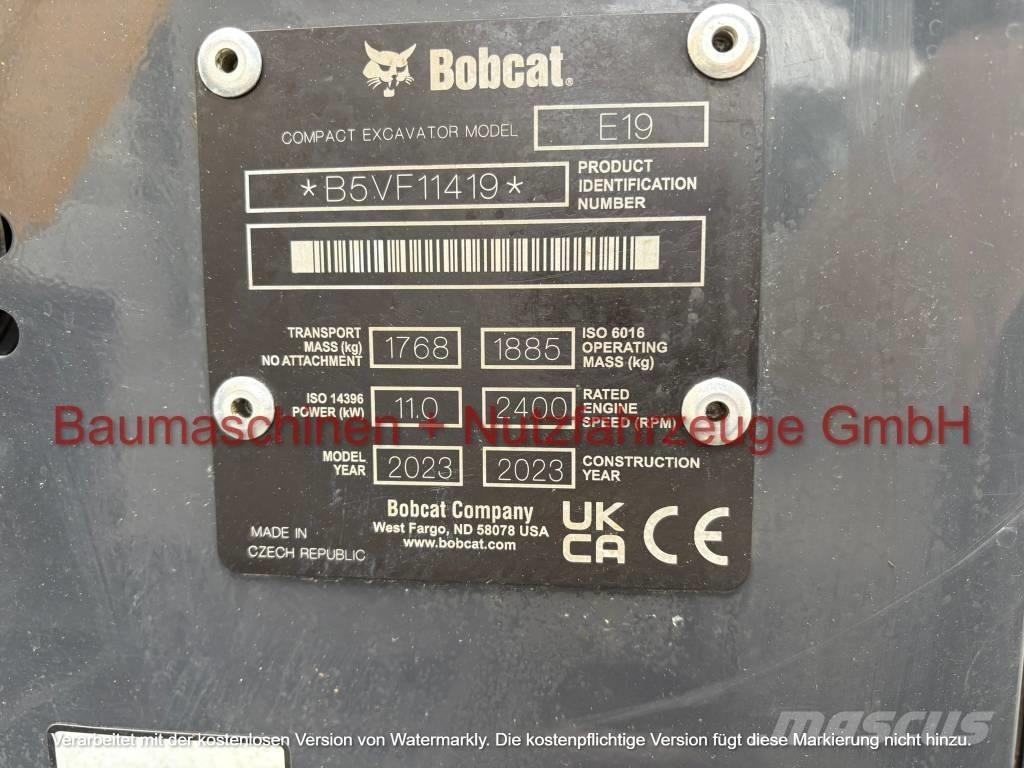 Bobcat E 19 Міні-екскаватори < 7т