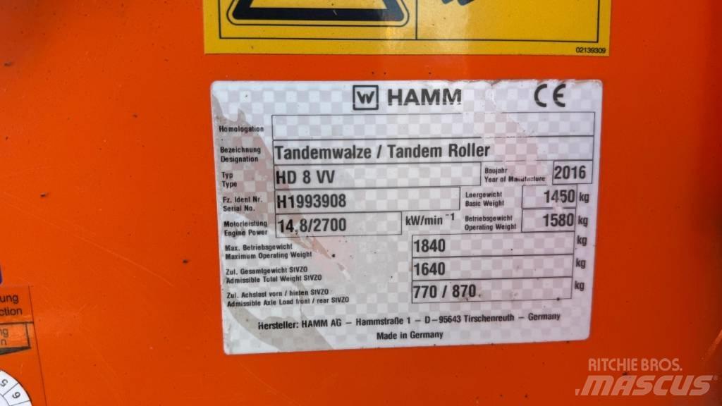 Hamm HD 8 VV Котки тротуарні