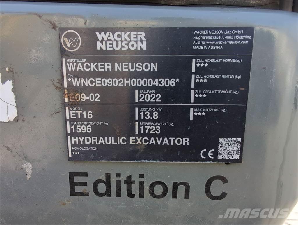 Wacker Neuson ET16 Гусеничні екскаватори