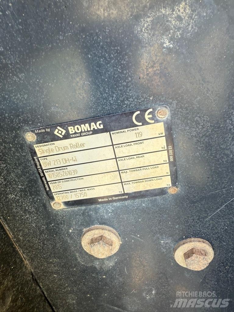 Bomag BW 213 D H-4 Ущільнювачі грунту