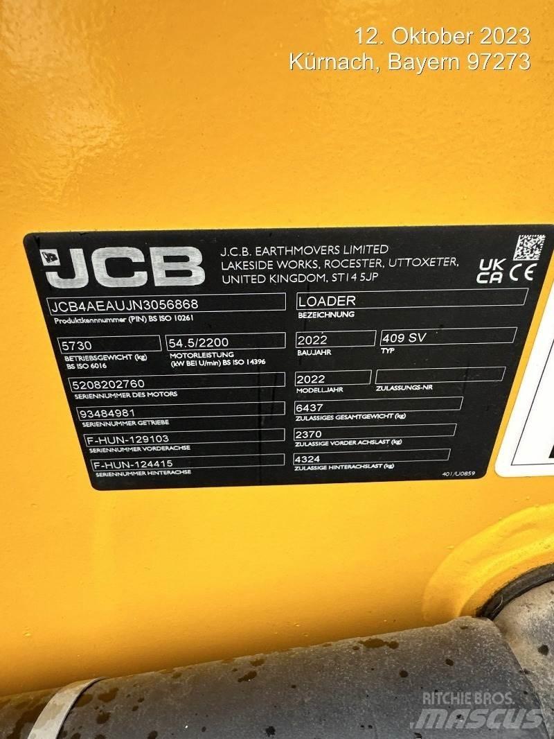 JCB 409 Фронтальні навантажувачі