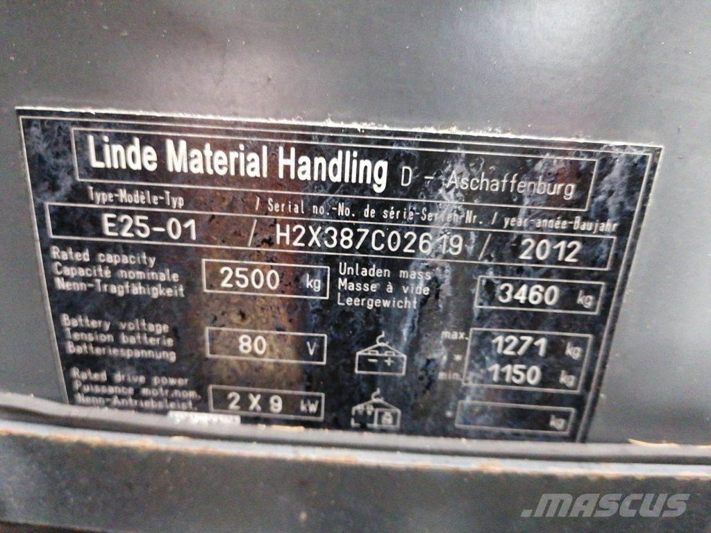 Linde E25-01 Електронавантажувачі