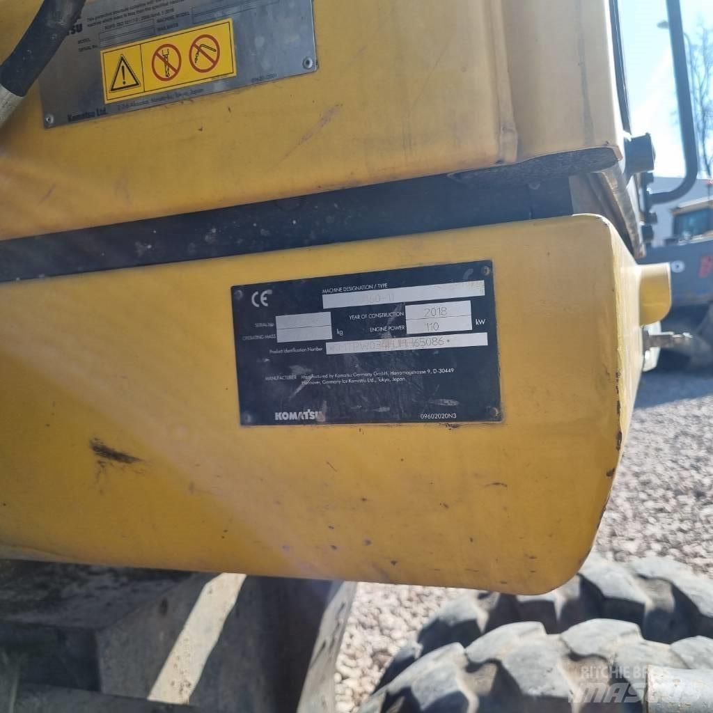 Komatsu PW160 - 11 Колісні екскаватори