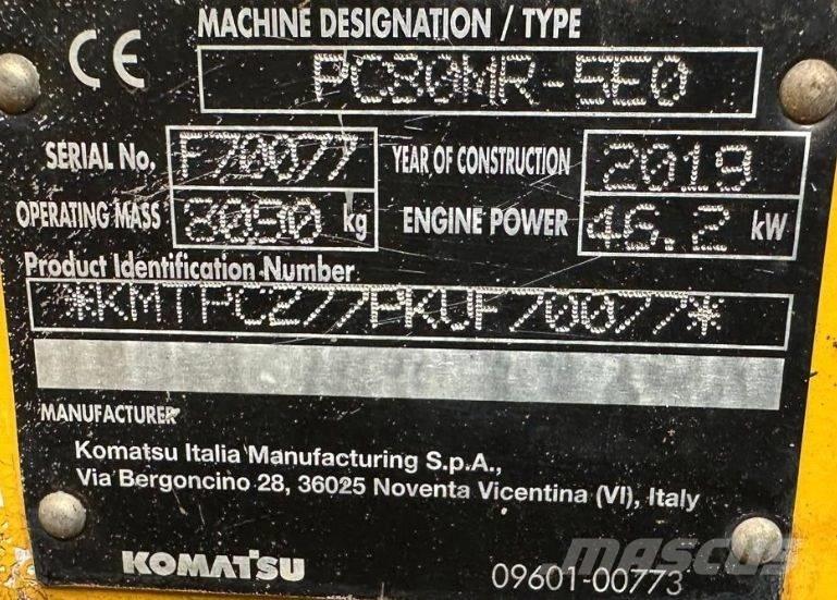 Komatsu PC 80 MR-5EO Середні екскаватори 7т. - 12т.