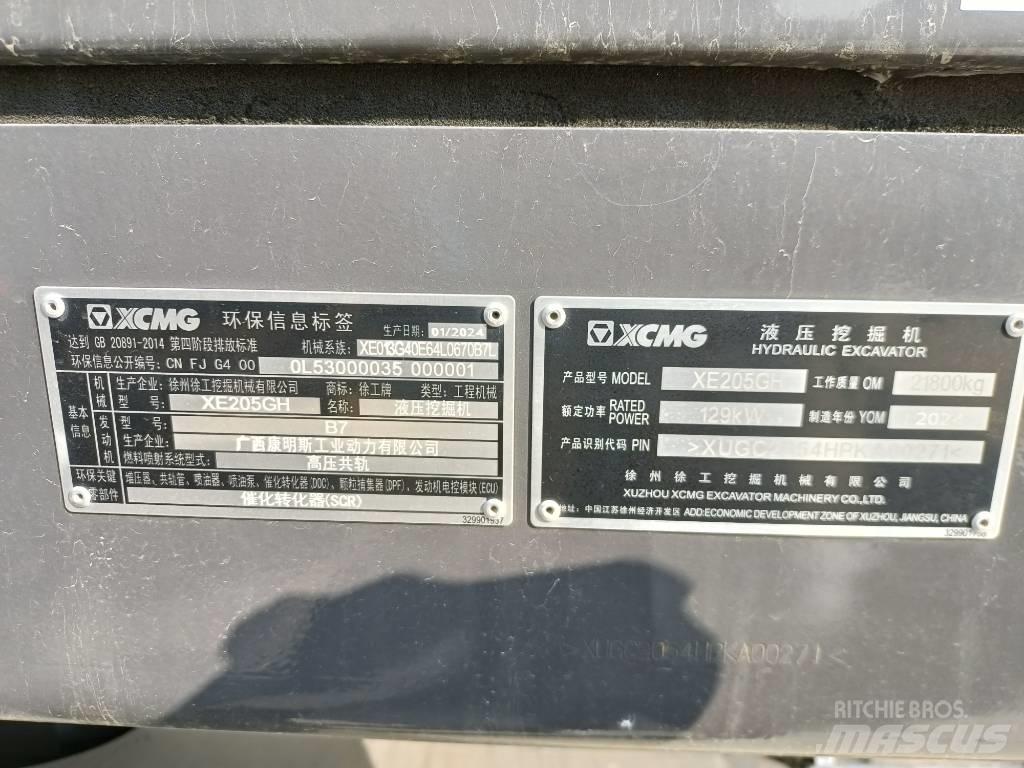 XCMG XE205GH Гусеничні екскаватори
