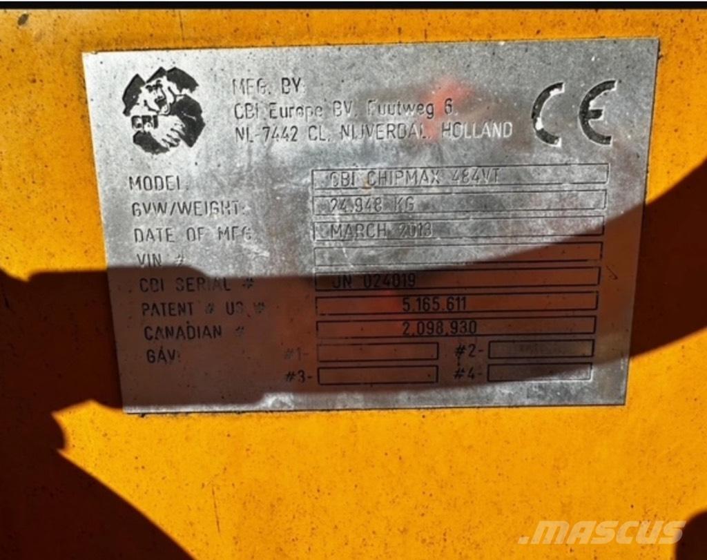 CBI Chipmax 484VT Подрібнювачі деревини