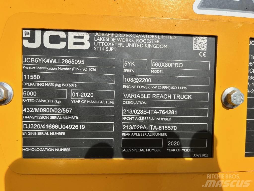 JCB 560-80 AGRI PRO Телескопічні навантажувачі