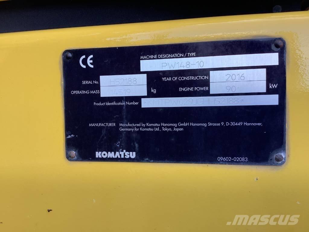 Komatsu PW148-10 Колісні екскаватори
