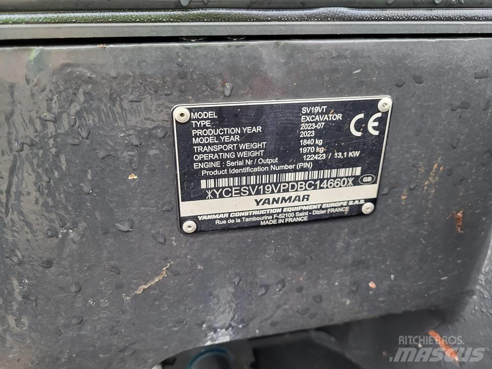 Yanmar SV 19 VT Міні-екскаватори < 7т