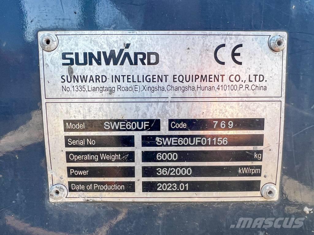Sunward 60UF Міні-екскаватори < 7т