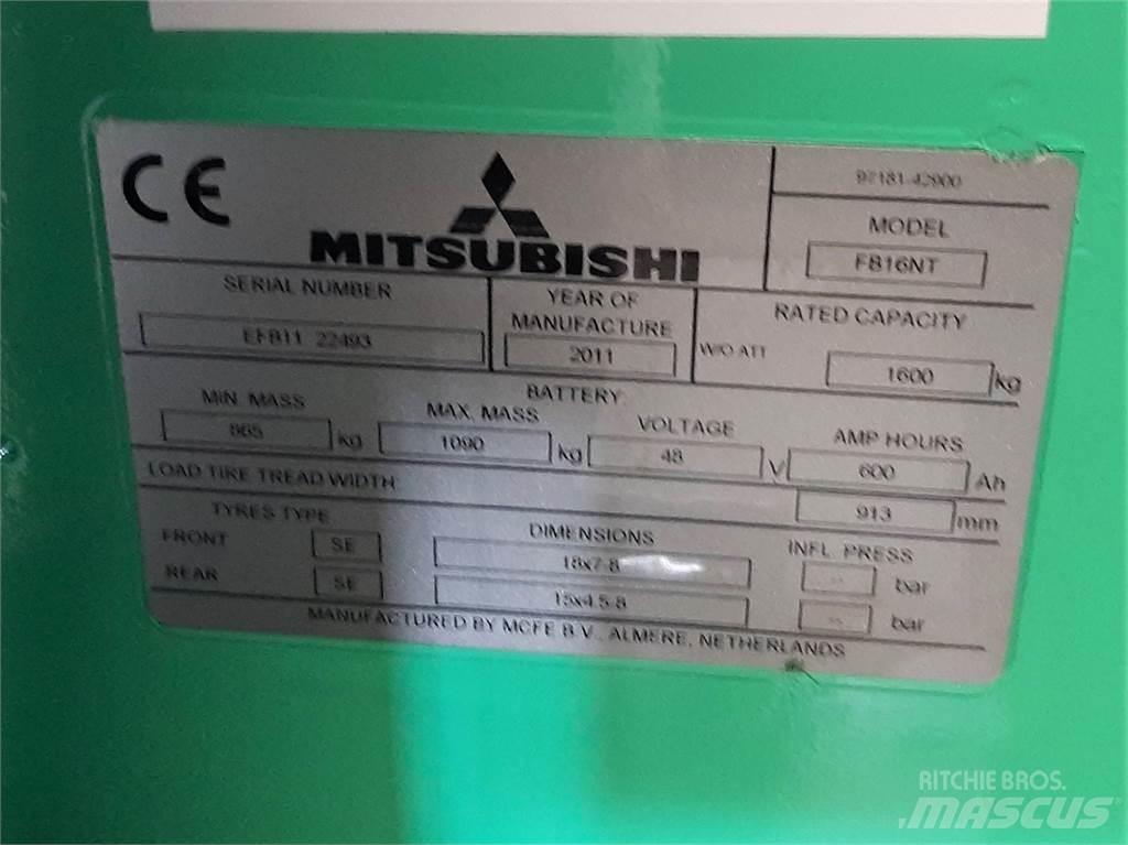 Mitsubishi FB16NT Електронавантажувачі