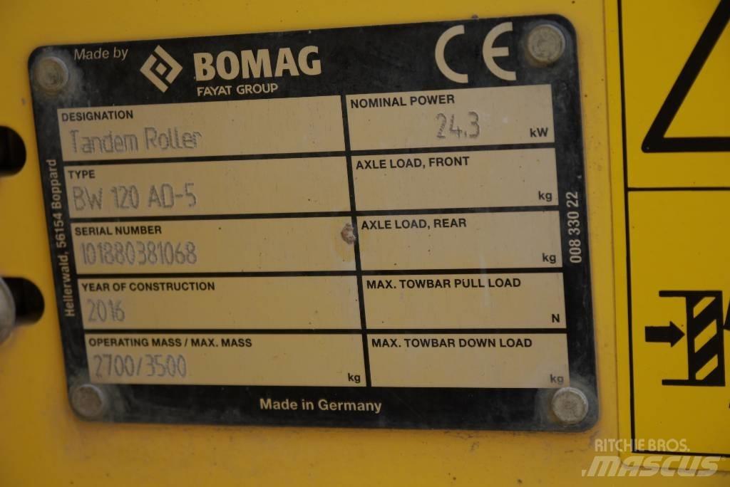 Bomag BW 120 AD-5 Котки тротуарні