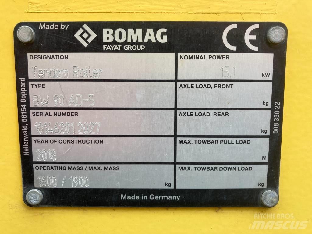 Bomag BW 90 AD-5 Котки тротуарні