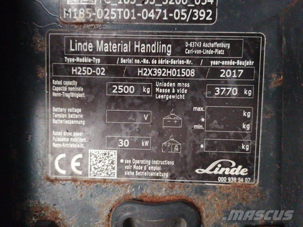 Linde H25D-02 Дизельні навантажувачі