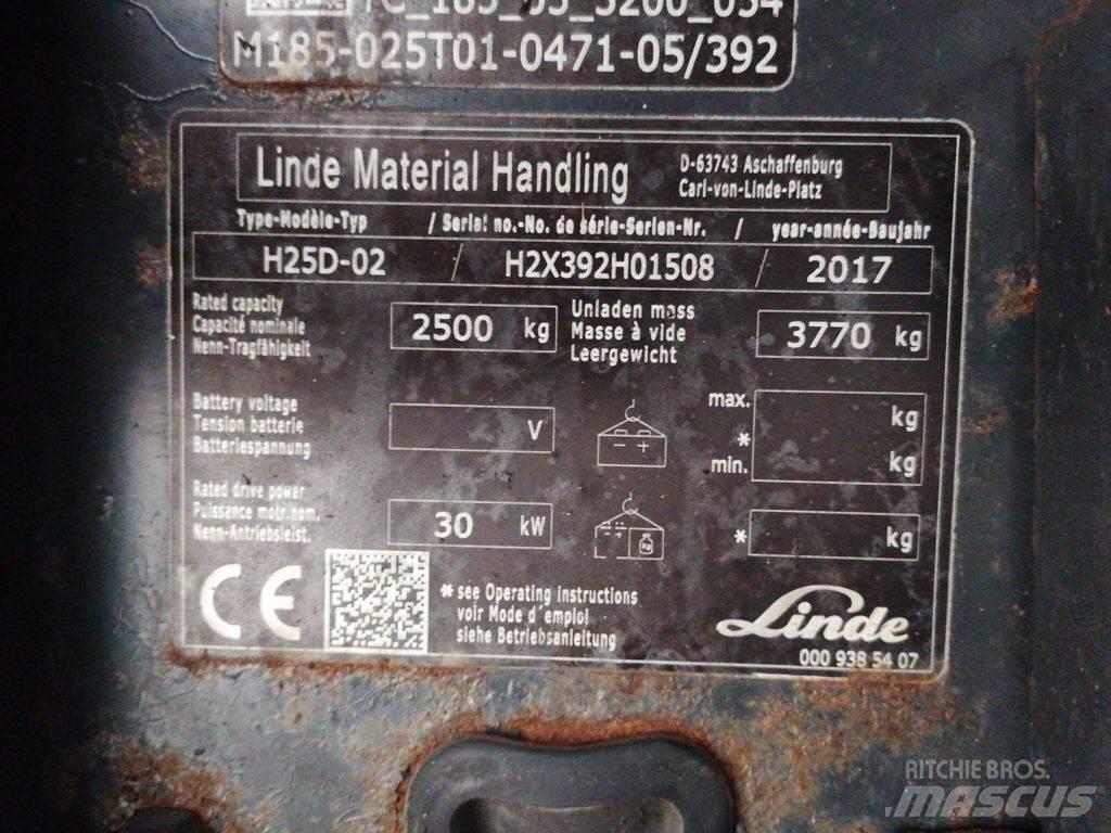 Linde H25D-02 Дизельні навантажувачі