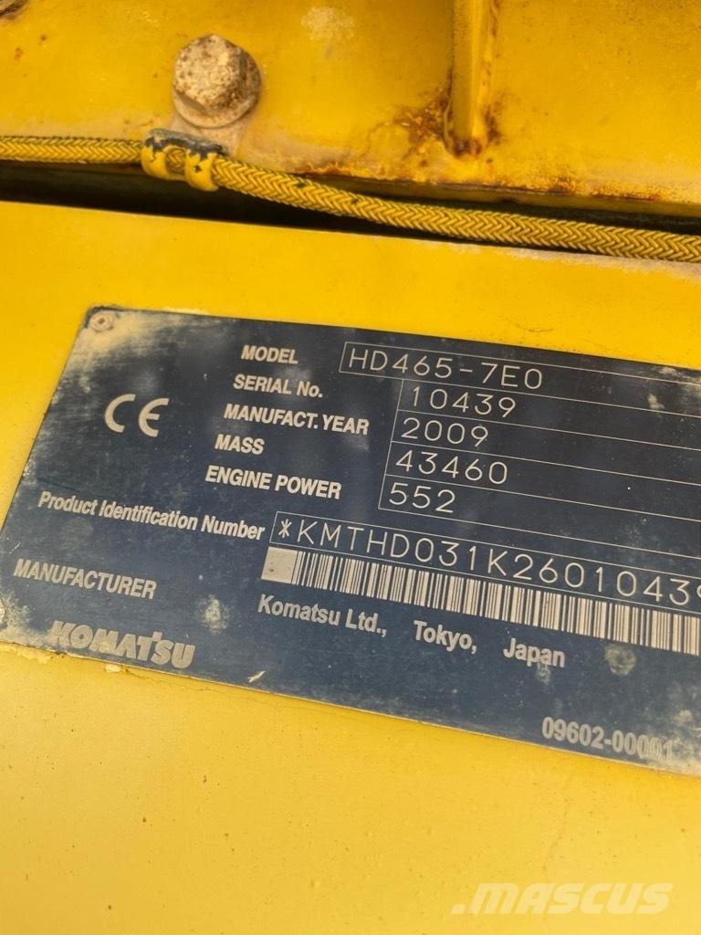 Komatsu HD 465-7 E0 Кар`єрні самоскиди