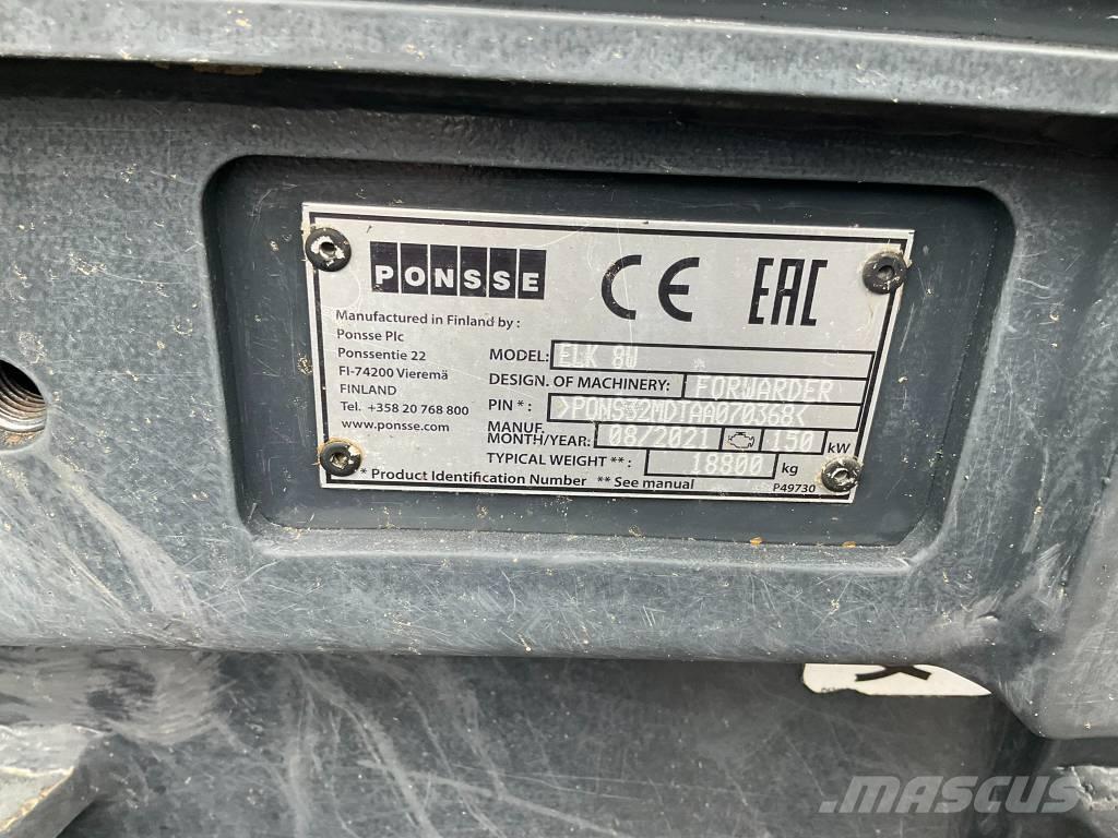 Ponsse ELK 8W Форвардери