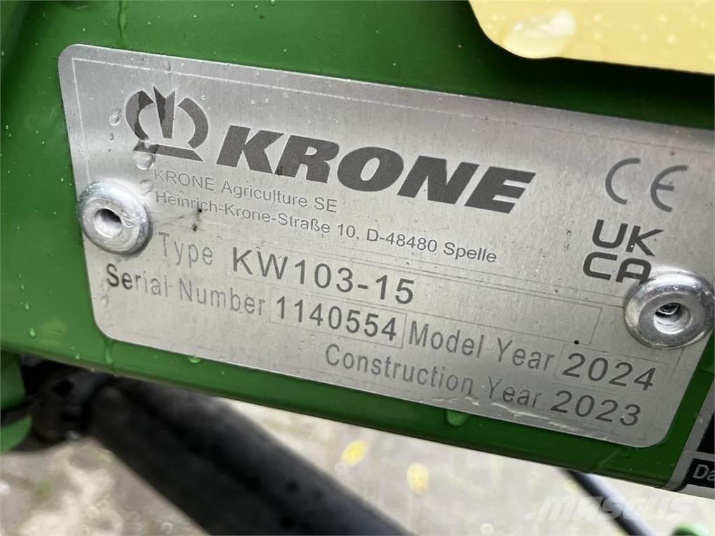 Krone Vendro 1020 Граблі і сінозворушувачі