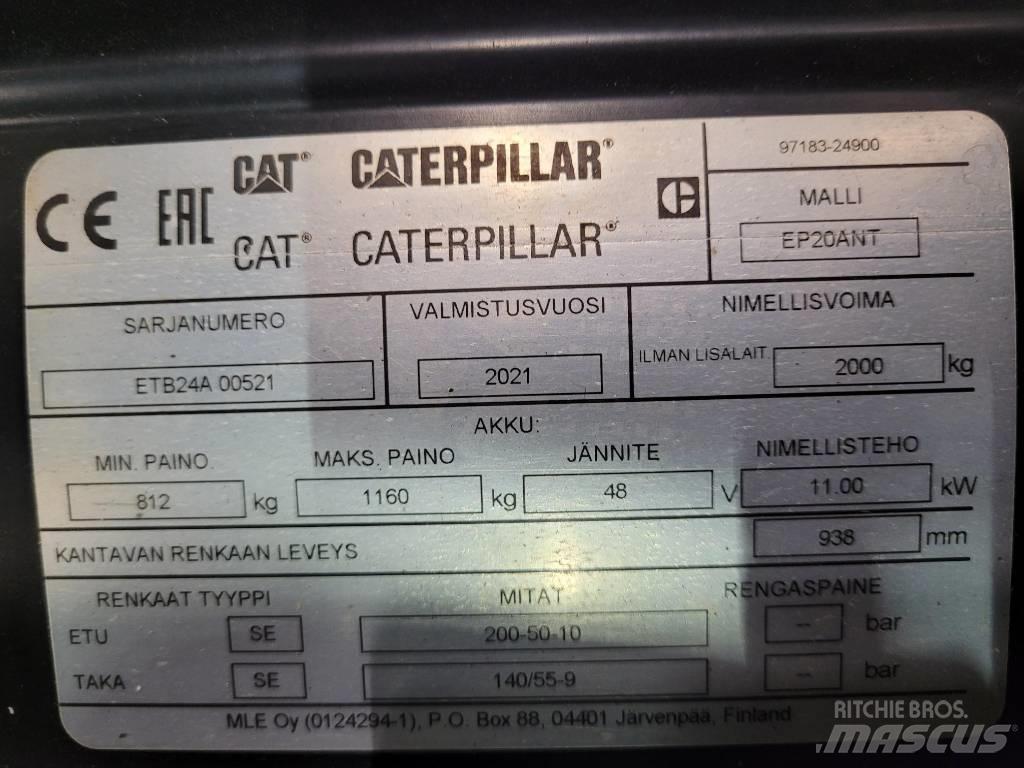CAT EP20 ANT Електронавантажувачі