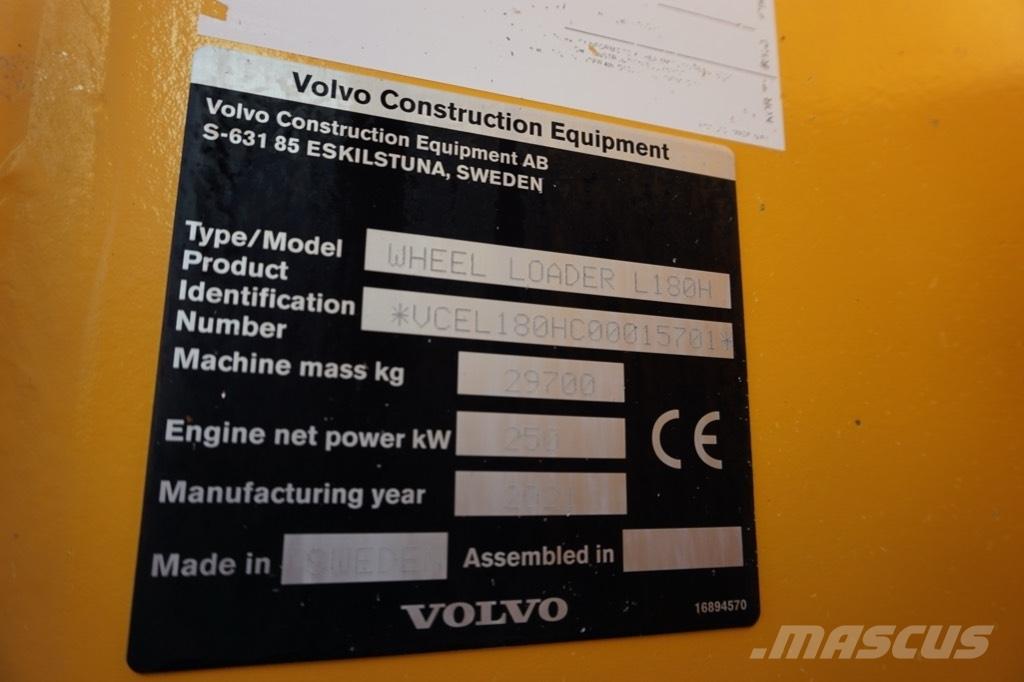 Volvo L 180 H Фронтальні навантажувачі