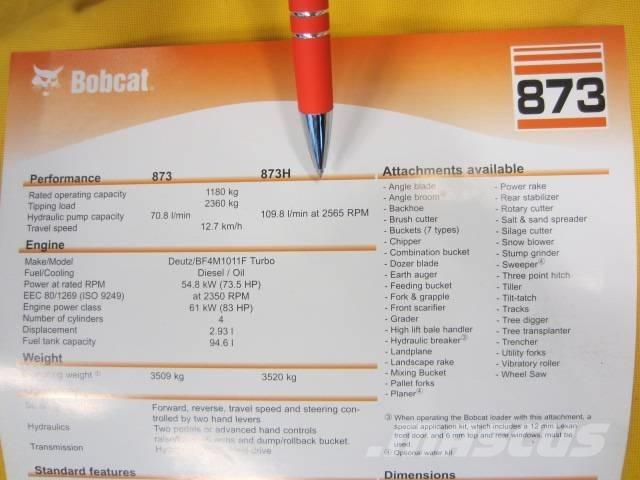 Bobcat 873 HF Міні-навантажувачі