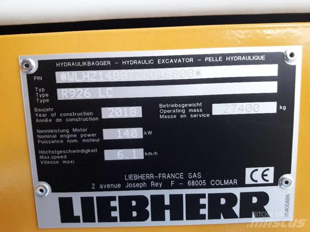 Liebherr R 926 LC Гусеничні екскаватори