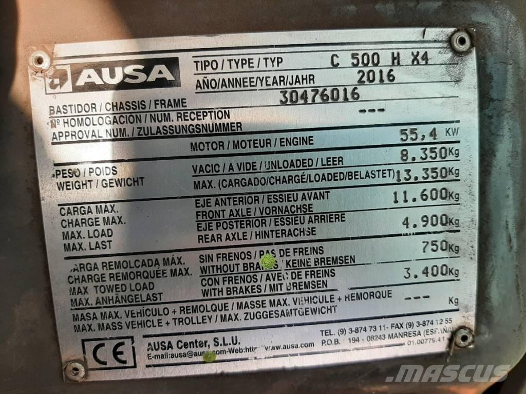 Ausa C 500 H X4 Навантажувачі підвищеної прохідності